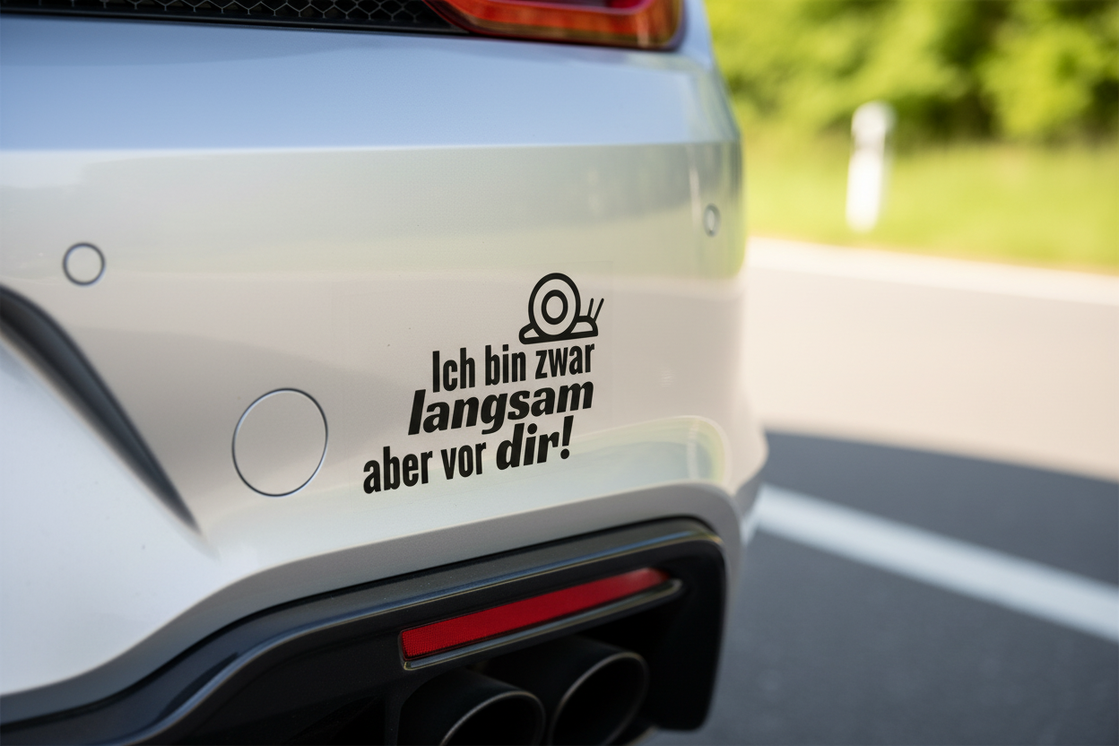 Ich bin zwar langsam aber vor dir!